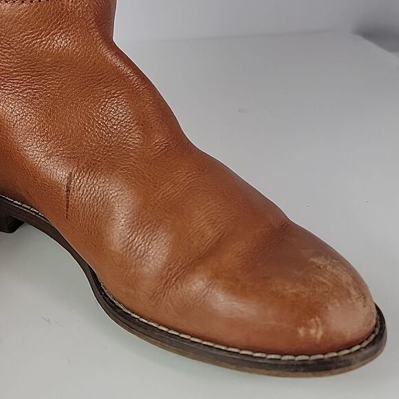 Madewell Sidney Tall Brown Leather Women's Riding Boots - Picture 12 of 15